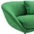 Modern Minotti Russell Angled Sofa 3D model small image 3