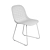 Modern Fiber Chair: Sleek Design, Sturdy Sled Base 3D model small image 3