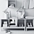 Modern Entryway Set by Ikea 3D model small image 4