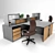 Office Essentials Furniture Set 3D model small image 2