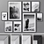 Elegant Set of 154 Photo Frames 3D model small image 1