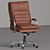 Stylish Corona Render Leather Chair 3D model small image 2