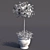 Stunning Potted Rose Bush 3D model small image 5