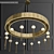 Elegant Islamic Chandelier for Spacious Areas 3D model small image 3