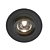Modern Black LED Downlight - BASICO GU10 3D model small image 1
