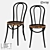 LoftDesigne 30001: Stylish Wood and Metal Chair 3D model small image 1