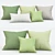 Modern Comfort Pillow Set 3D model small image 1