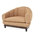 Cozy B&B Single Sofa: Real Scale, Corona Render 3D model small image 24