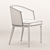 Elegant Upholstered Vanity Chair 3D model small image 4