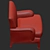 Elegant Rosewater Armchair: 3D Model 3D model small image 5