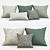 Title: Modern Pillow Set 3D model small image 1