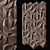 GlamourGypsum: Stylish Mosaic Wall Panel 3D model small image 1