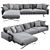 Fenix Sofa: Unmatched Comfort & Style 3D model small image 1