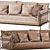 Kaba 2-Seater: Sleek Outdoor Sofa 3D model small image 3