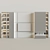 Sleek Modern TV Wall Unit 3D model small image 2