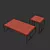 Elegant Arc Terrazzo Side Table 3D model small image 4