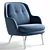 FRI JH4DS Lounge Chair by Fritz Hansen 3D model small image 1