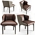 Elegant Comfort: AUDREY Heritage Chairs 3D model small image 1