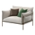Kaba Outdoor Armchair: Sleek and Modern 3D model small image 2