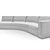 OM RENE 5: Stylish Wooden Sofa 3D model small image 2
