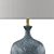 Culloden Table Lamp: Elegant Blue Lagoon Illuminate 3D model small image 3