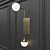 Elegant Andrew Martin Fleming Wall Light 3D model small image 3