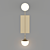 Elegant Andrew Martin Fleming Wall Light 3D model small image 6