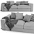 Sleek BoConcept Cenova Sofa 3D model small image 2