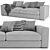 Sleek BoConcept Cenova Sofa 3D model small image 3