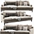 Modern Poliform Bellport Sofa 3D model small image 2