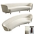 Dandy 4-Seater Sofa: Modern Elegance 3D model small image 1