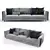 Sleek and Stylish Modern Sofa 3D model small image 2