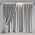 Modern Curtain Collection: 2 Colors 3D model small image 2