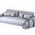 Opium Dream Sofa: Luxury in 5 Words 3D model small image 3