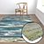 Luxury Set of High-Quality Carpets 3D model small image 5