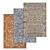 Versatile Quality Carpet Set 3D model small image 1