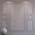 Opal Gray Decorative Plaster Molding 3D model small image 1