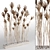 7 Stems Pampas Grass Bunch 3D model small image 3