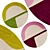  Modern Circle Rugs | No. 008 3D model small image 1