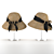 Chic Straw Hat for Stylish Summer Fashion 3D model small image 3