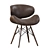 Eclectic Elegance: Ossa Black Chair 3D model small image 2