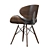 Eclectic Elegance: Ossa Black Chair 3D model small image 3