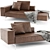 BoConcept Amsterdam Lounging: Modern Lounging Sofa in Multifold Dimensions 3D model small image 2