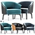 Elegant Nivola Armchair: Stunning Design 3D model small image 1