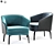 Elegant Nivola Armchair: Stunning Design 3D model small image 2