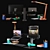 Designer Desktop Set 3D model small image 3