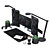 IT Specialist Desktop Set 3D model small image 7