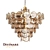 Divinare Chloe Gold Pendant Light 3D model small image 1