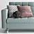 Modern 3-piece Landskrona Sofa 3D model small image 5