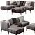 Luxurious Pottery Barn Avalon Sectional 3D model small image 2